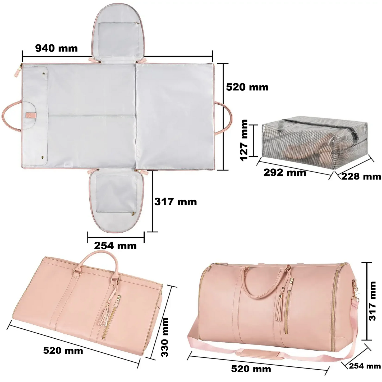 Opvouwbare handbagagetas
