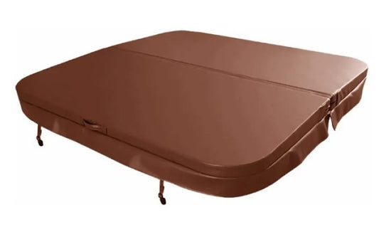 W'eau spacover 240 x 240 cm - Bruin - Radius 18 cm