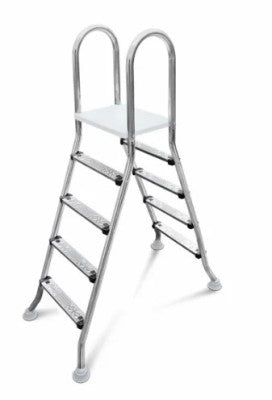 W'eau A-frame RVS 304 zwembadtrap 2 x 4 treden.