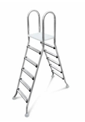 W'eau A-frame RVS 304 zwembadtrap 2 x 5 treden.
