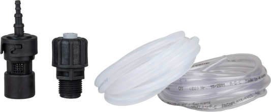 PE zuig- en persslangenset 2x2 meter met injectieventiel en filter