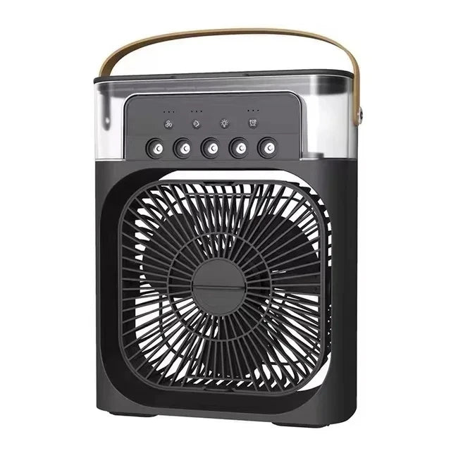 Kleine ventilator met lucht-bevochtiger