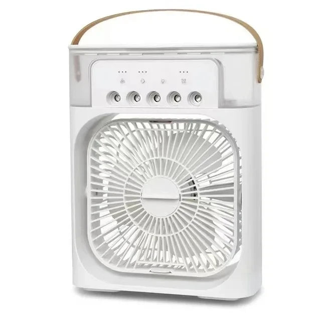 Kleine ventilator met lucht-bevochtiger