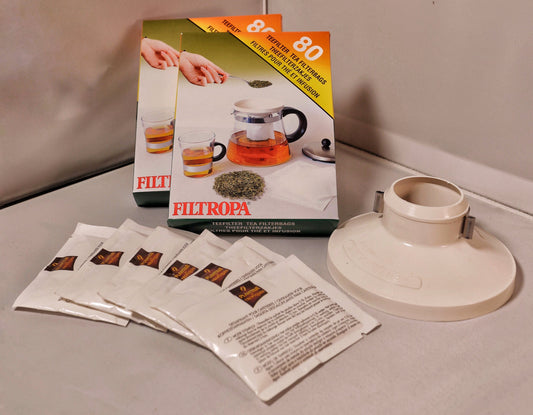 Filtropa Filterhouder met Theefilters en Ontkalker– Originele Nederlandse kwaliteit - "laatste kans"