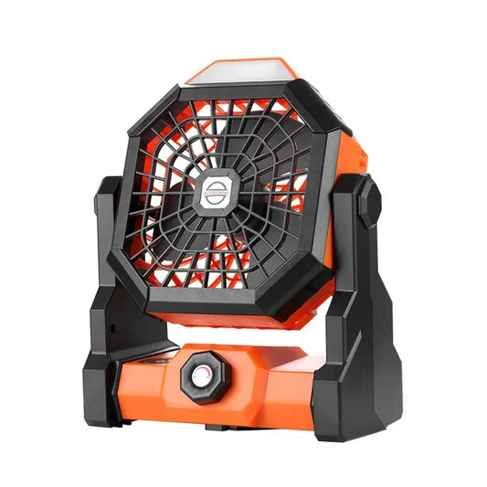 Draagbare ventilator met LED-verlichting