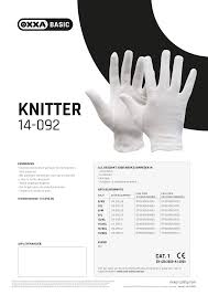 OXXA Knitter 14-092 werkhandschoen in maat 9/L